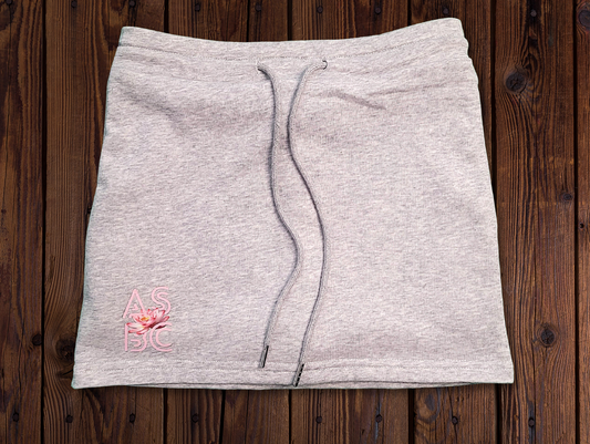 Soft Pink on Grey - Mini Skort