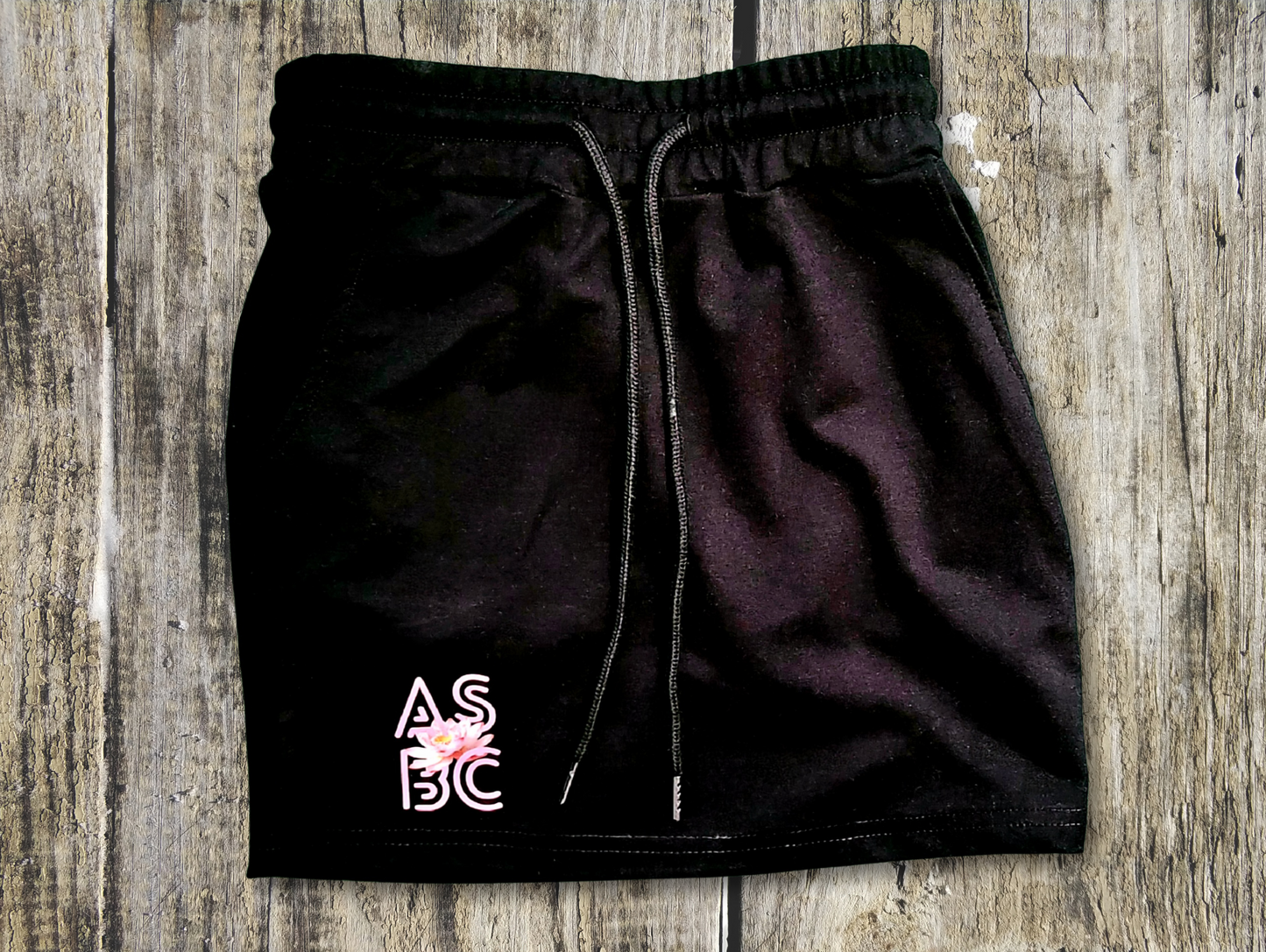 Pink on Black - Mini Skirt - Petite