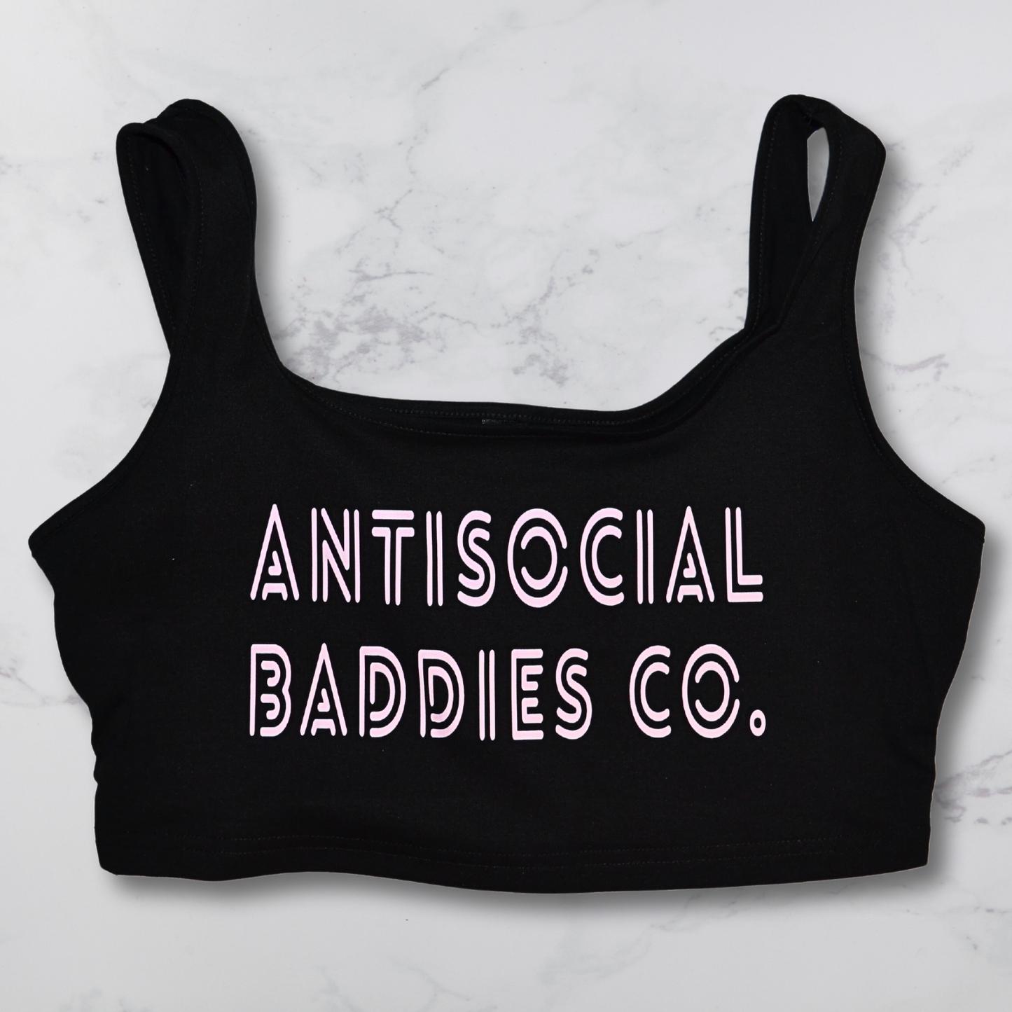 ASBC Soft Pink on Black - Tank